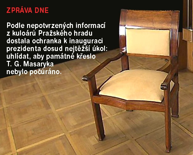 Památeční křeslo T.G. Masaryka